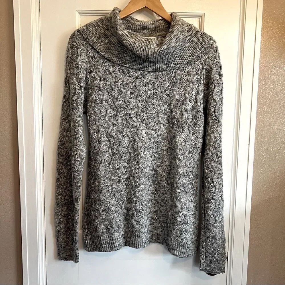 Christopher & Banks Grey Wide Turtle Neck Sweater